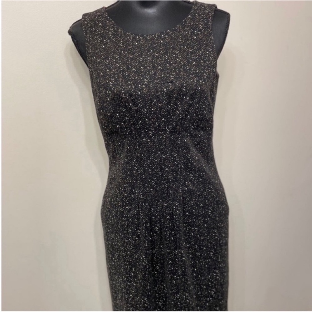 Etcetera Women’s Elegant Black Brown Speckled Mini Dress Size 6